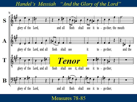 4- Handel Messiah Part 1 - And The Glory - Tenor