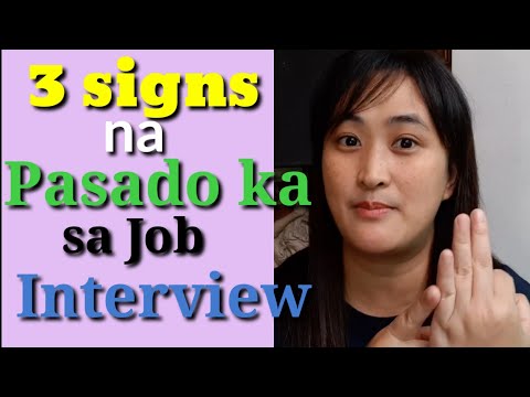 , title : '3 SIGNS na Pasado Ka sa Job Interview mo