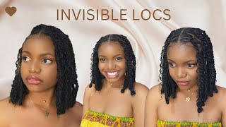 HOW TO MAKE INVISIBLE LOCS 🔥| BEGINNER FRIENDLY | EASY AND QUICK |CROCHET METHOD