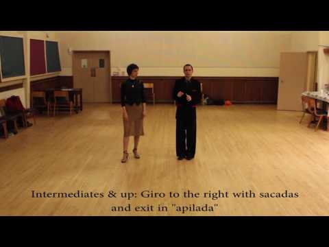 Tango directions » Giro with sacadas and change of energy - 21.09.2016