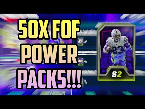 50x FIELD OF FEAR POWER PACK OPENING!!! SOME OF THESE PACKS WERE CRACKED!!! - Madden Mobile 23