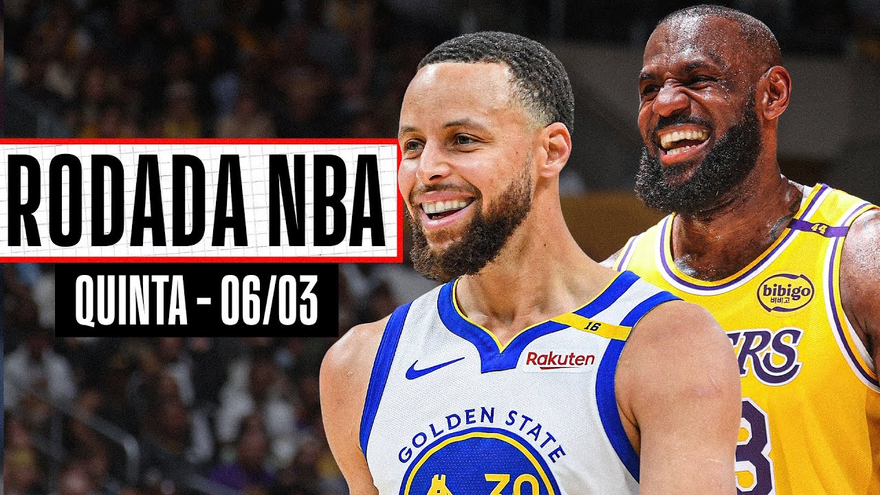 LEBRON domina em vitória dos LAKERS; CURRY dá show com direito a 'night-night' - Rodada NBA 06/03
