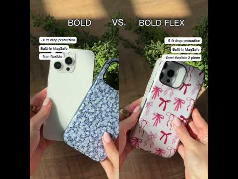 Not sure what the difference between our Bold flex vs. Bold case styles are?