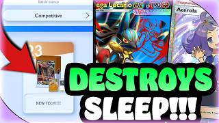 Mega Lucario BUFF!!!! This NEW Tech DESTROYS Sleep!!! Pokemon TCG Pocket