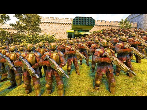 RENEGADE MILITIA FORTRESS vs 3,000,000  TYRANIDS - Ultimate Epic Battle Simulator 2