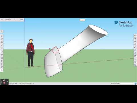 Draw a Pipe or Curved Shape in Sketchup: Follow Me Tool