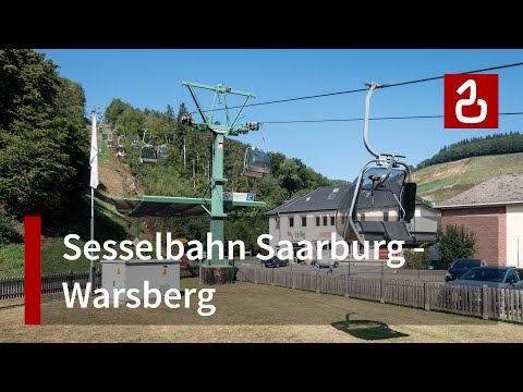 Sesselbahn Saarburg - Warsberg | Fix geklemmte Doppelmayr-Sesselbahn mit Hauben
