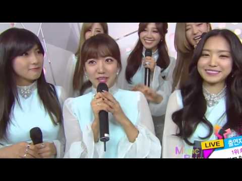141212 Apink (에이핑크) & Infinite F - Interview @ Music Bank