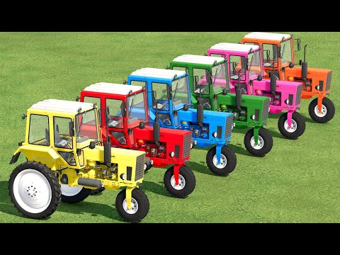 TRANSPORT OF COLORS ! TRANSPORTING COWS ON SALE WITH MINI TRACTORS ! Farming Simulator 22