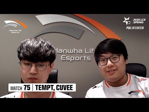 Interview with Tempt, CuVee | HLE vs AF 04.05 | 2020 LCK Spring