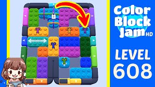 Soluzione del Livello 608 di Color Block Jam