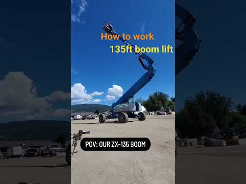 how to work 135🔥genie boom lift 🚒 #youtubesearch #automobile #boomlift #heavyequipment #excavator