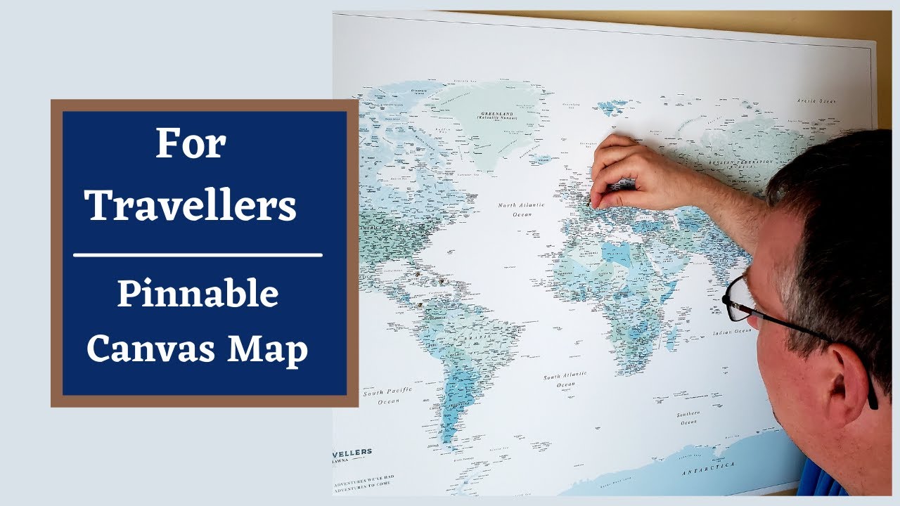Trip Map World | Pinnable Travel Map