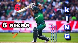 King Babar Azam 6six in a row