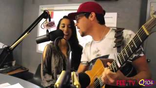 Alex &amp; Sierra - Scarecrow (Live at Fee TV Q104 CBS)