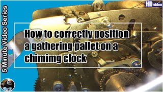 How to correctly position a Gathering Pallet on a chiming clock #EnglishMantleClockRepairs