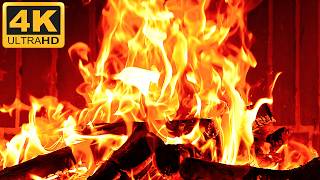 🔥 Inviting Fireplace in 4K UHD with Burning Fire Sounds 🔥 10 Hours of Crackling Fireplace Ambience