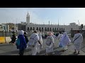 INDONESIAN HAJJ PILGRIMS WALK FROM SYEB AMIR TERMINAL TO MASJID AL HARAM IN THE SCORCHING HEAT OF