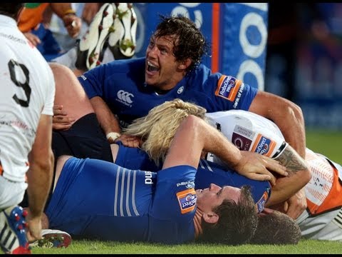 Jack McGrath Try Leinster v Ospreys 14th Sept 2013