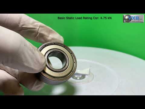6203ZZ versus 6203-2RS deep groove ball bearing comparison video