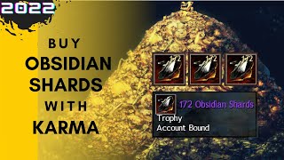 GW2: Buy Obsidian Shards with Karma.(Easiest way to get Obsidian Shards)