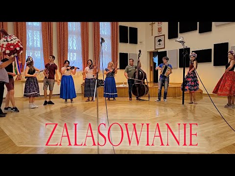 Zalasowianie - próba 2024r. Muzyka, śpiew, taniec.