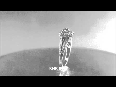 14K WHITE GOLD ROUND CUT DIAMOND ENGAGEMENT RING SPLIT BAND 2.60CTW - KNR INC - 709