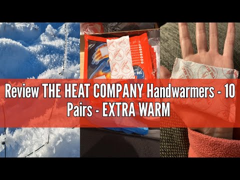 Review THE HEAT COMPANY Handwarmers - 10 Pairs - EXTRA WARM - Hand Heat Pads - 12 Hours Warm Hands -