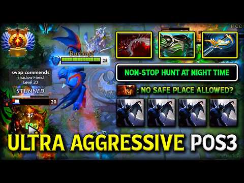 ULTRA AGGRESSIVE OFFLANE Night Stalker Non-stop Hunt At Night Time 7.40c DotA 2