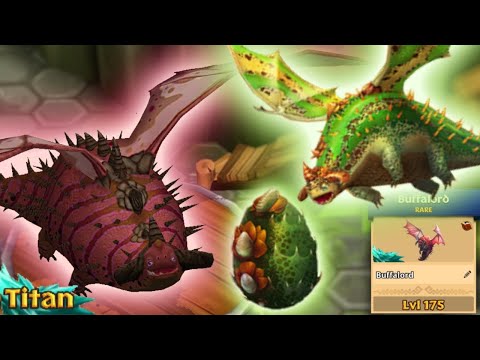 Buffalord Max Level 175 Titan Mode | Dragons Rise of Berk