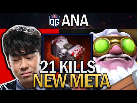 OG.ANA SMURF SNIPER WITH BASHER & 21 KILLS - DOTA 2 PRO GAMEPLAY