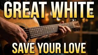 Great White - Save Your Love - Guitar Lesson by Mike Gross - How to play