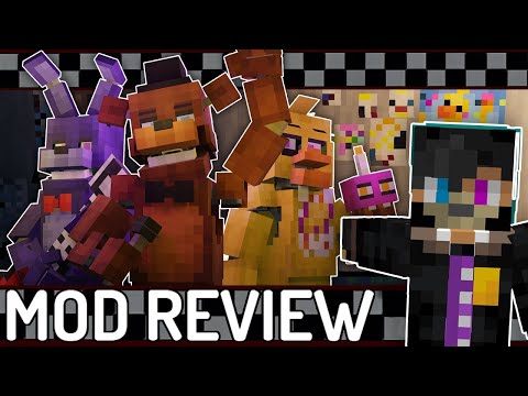 OVDR - Five Nights at Freddy's - Minecraft Mod Review (FNaF Mod)