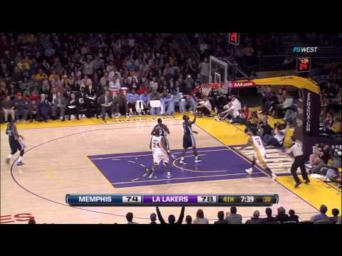 01 08 2012   Grizzlies vs  Lakers   Matt Barnes Highlights