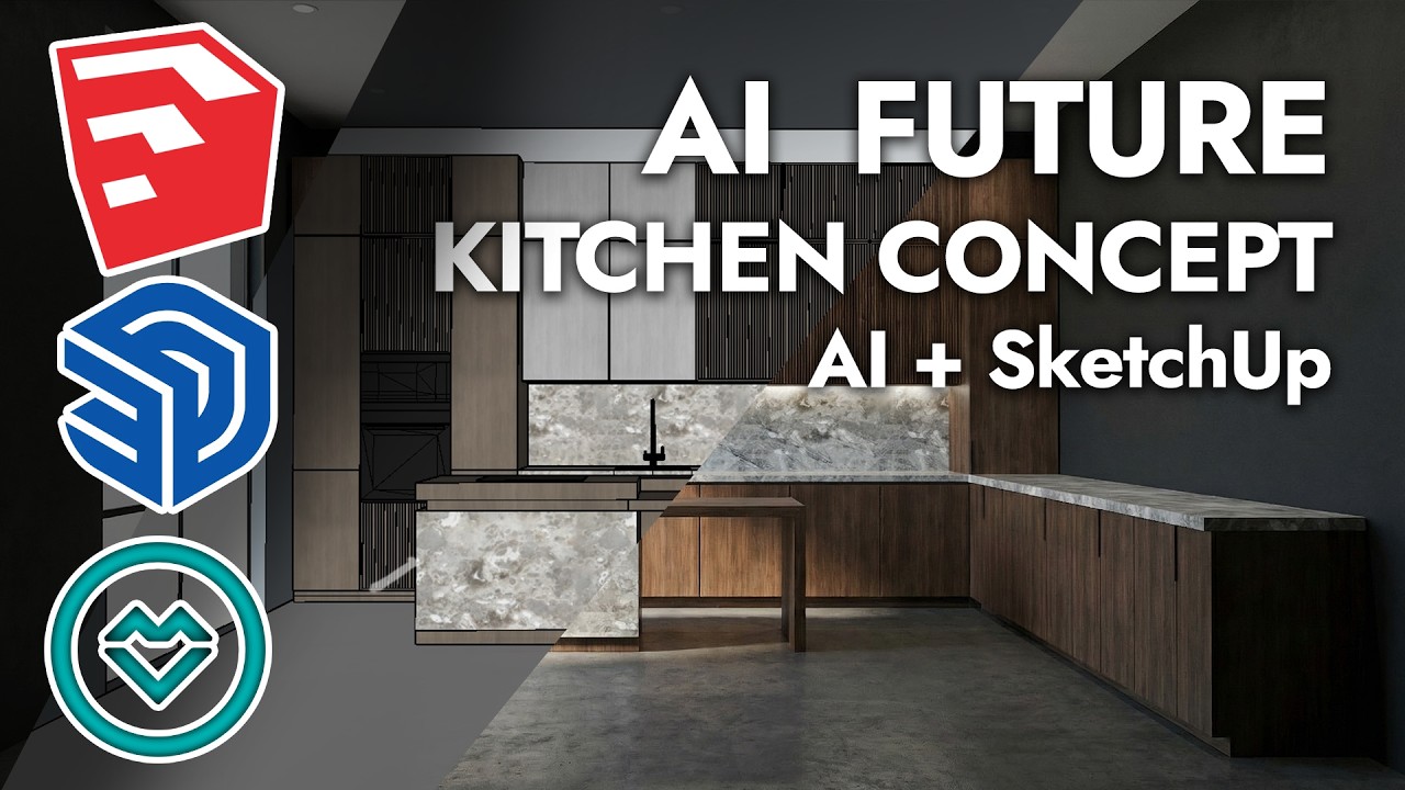 SketchUp + AI = Instant Kitchen Design! This Is Crazy…Full Conectp idea in 1 Minute — NanoBanana PRO