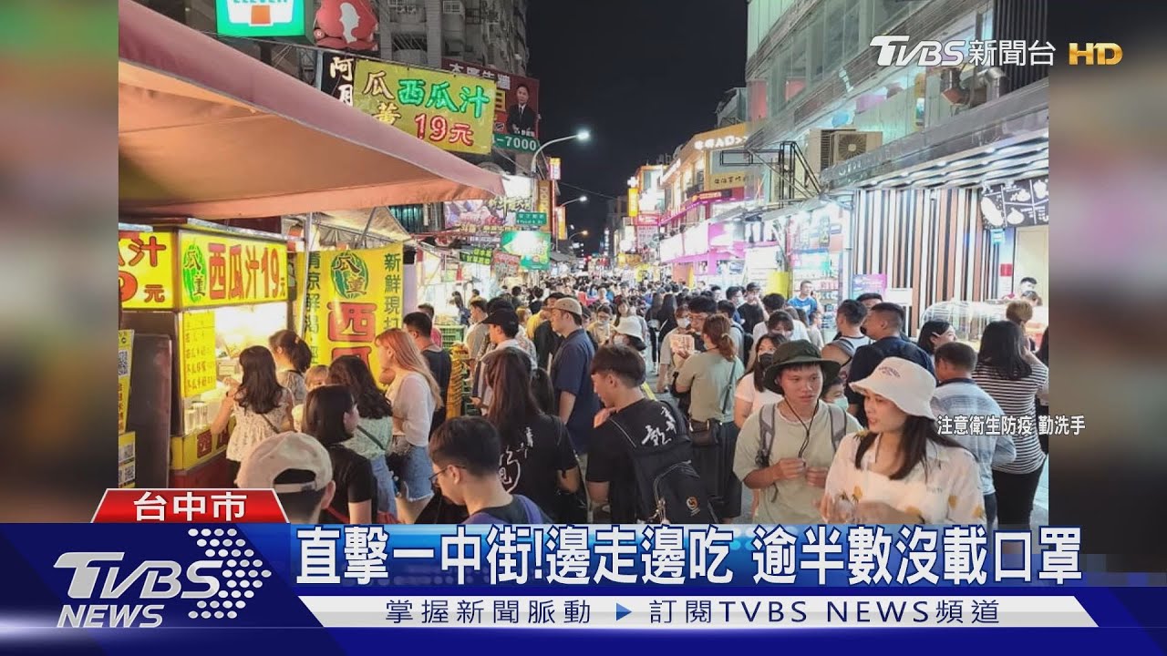 直擊一中街!邊走邊吃 逾半數沒戴口罩