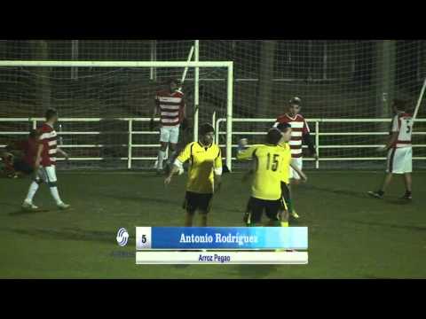 Fútbol 7 Bravo.  Tercera GI Jornada 15.  Arroz Pegao - U. D.  Gitanas Locas