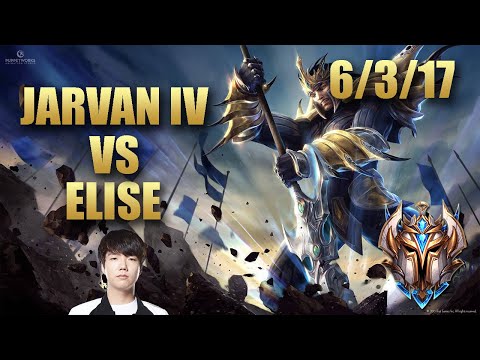 SKT T1 Haru Jarvan IV Jungle Vs Elise - EUChallenger Patch 9.21