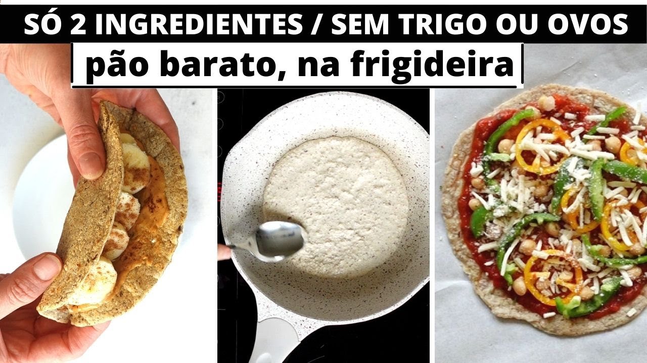 Pão sírio de 10 minutos /saudável, vegano e barato