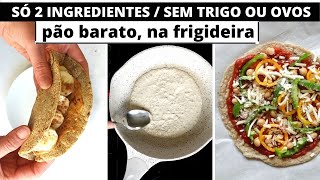 Pão sírio de 10 minutos /saudável, vegano e barato