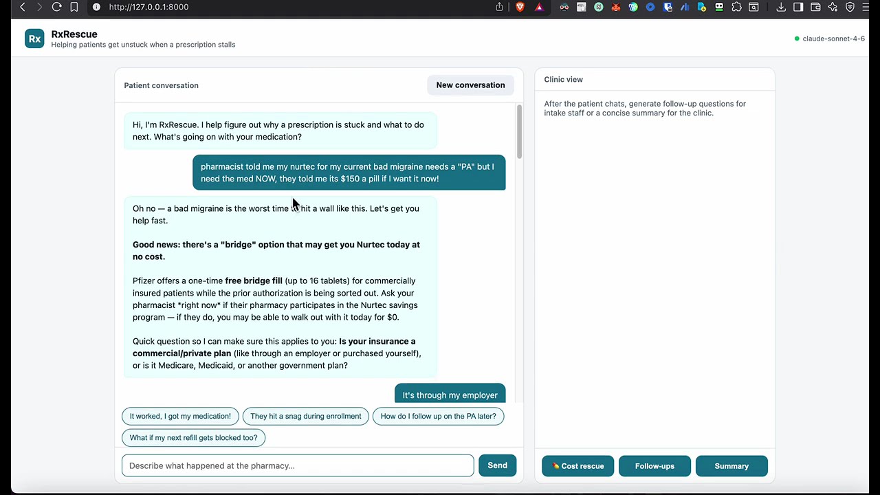 RxRescue project preview