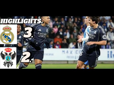 CF Talavera 2 - 3  Real Madrid highlights and Goals 2025