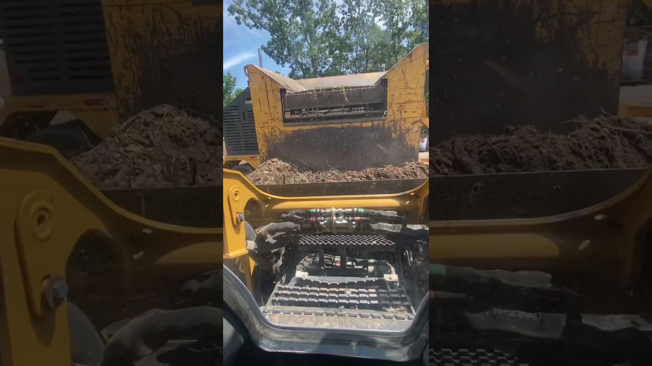 Cat 259D Moveing dirt