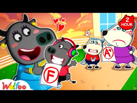 Mommy, Don't Be Angry! Wolfoo Will Study Hard More! - Good Student vs Bad Student