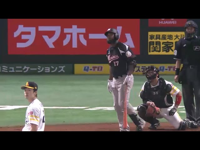 【8回表】ついに出た!! マリーンズ・ナバーロ 2者連発となる来日初アーチ!! 2016/5/11 H-M