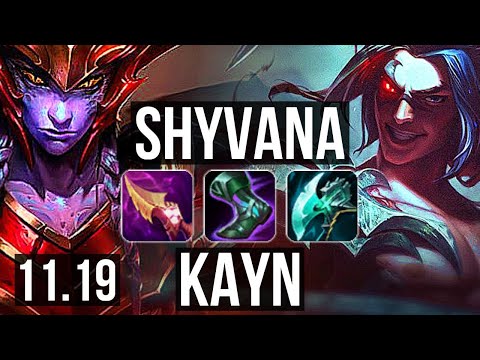 SHYVANA vs KAYN (JUNGLE) | Rank 2 Shyvana, 6/1/7, Dominating | TR Master | v11.19