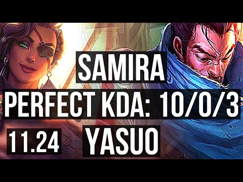 SAMIRA & Rell vs YASUO & Leona (ADC) | 10/0/3, Legendary | KR Master | 11.24
