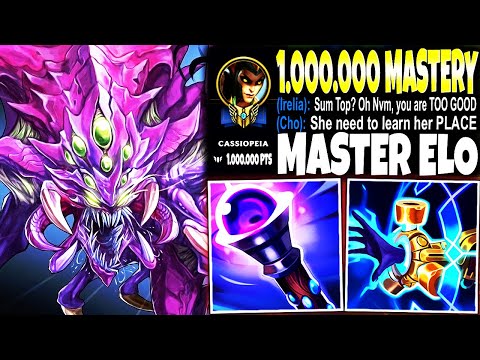 A Master Elo 1.000.000 Mastery Cassiopeia TOP met my Cho'GOD MONSTER 🔥 LoL Top ChoGath s13 Gameplay