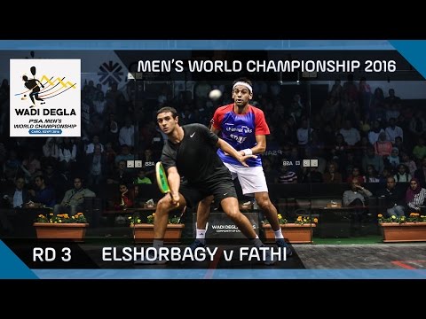Squash: Mo. ElShorbagy v Fathi - Men's World Championship 2016 Rd 3 Highlights