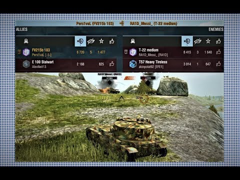 FV215b (183): 6700 Damage , 5 kill's - WOT BLITZ- 🇬🇧